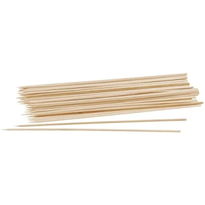 Afbeelding van Fackelmann 31240 35 stuks houten spiesen FSC gecertificeerd, grillspiesen en milieuvriendelijke barbecues, spiesen, gecertificeerd hout, 30 cm