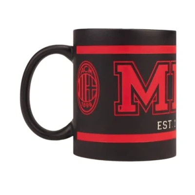 Afbeelding van AC Milan Keramische mok, officieel product, 0,3 l, zwart/rood (College)