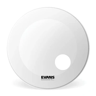 Image de Evans BD18RGCW Peau de résonance grosse caisse blanche EQ3 sablée, 18 pouces