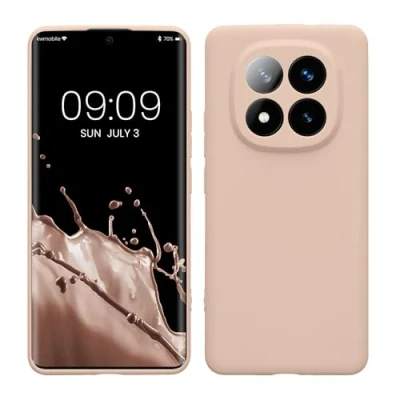 Afbeelding van kwmobile telefoonhoesje geschikt voor Xiaomi Redmi Note 14 Pro+ 5G / Pro Plus Hoesje smartphone Precisie camera uitsnede In kokosmelk