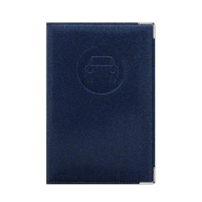 Afbeelding van Color Pop® Papierhouder voor de auto, gemaakt in Frankrijk, pvc, disco, Franse papieren, etui kentekenbewijs en rijbewijs, Navy Disco