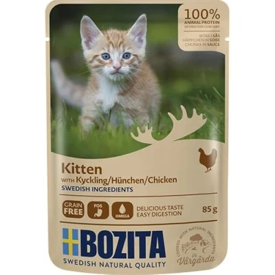 Afbeelding van Bozita Hapjes in Saus Kitten 12 x 85 g Kattenvoer Kip