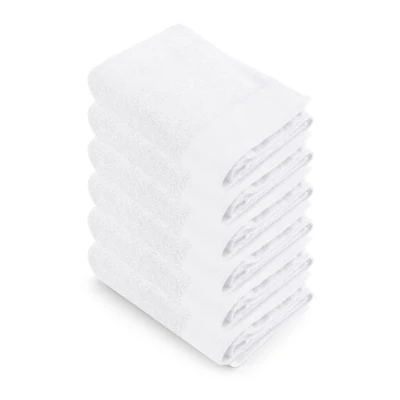Afbeelding van 6 x Walra handdoek Soft Cotton 60x110 White