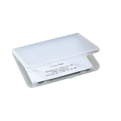 Afbeelding van SIGEL Va140 visitekaartjeshouder, voor 15 kaarten, formaat 8,9 x 5,7 cm, mat en transparant