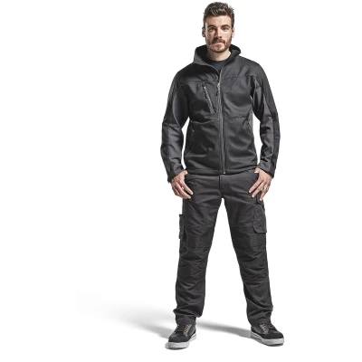 Afbeelding van Blaklader Service Werkbroek met stretch 1495 1330 Mannen Zwart/Donkergrijs 58