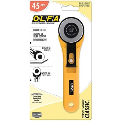 Image de Cutter rotary Olfa lame rotative 45mm &quot;rty 2/G&quot; corps ABS spécial tissu