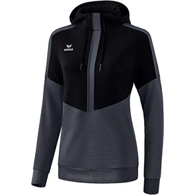 Afbeelding van Erima Squad sweatshirt met capuchon dames zwart/slate grey