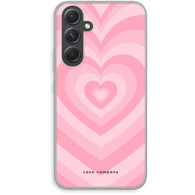 Afbeelding van Case Company® hoesje geschikt voor Samsung Galaxy A54 Hart Roos Soft Cover Telefoonhoesje Bescherming aan alle Kanten en Schermrand