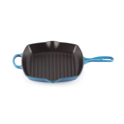 Afbeelding van Le Creuset Grillpan Signature Vierkant Azure 26cm
