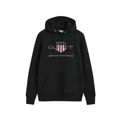 Afbeelding van GANT REG Archive Shield Hoodie, Heren, Maat: XXL, Black