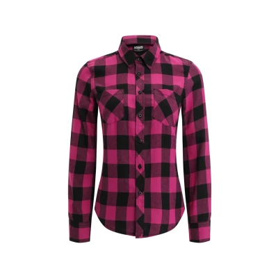 Afbeelding van Urban Classics Overhemdblouse, Dames, Maat: Large, Wildviolet black