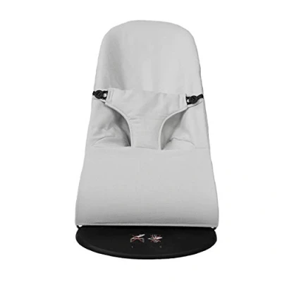 Image de Housse pour hamac BabyBjörn Balance Soft (remplace le rembourrage d&#039;origine), hypoallergénique, hyper doux, respirant (piqué gris)..