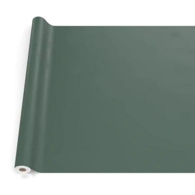 Afbeelding van ANRO Afwasbaar tafelzeil, tuintafelkleed, voor buiten/binnen, met afgesneden rand, dennengroen, 200 x 140 cm