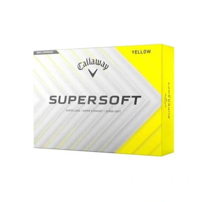 Afbeelding van Callaway SuperSoft 2025 Golfballen Geel 12 Stuks