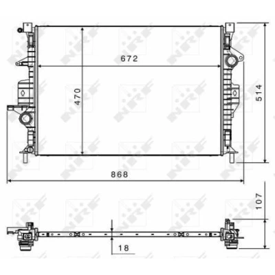 Afbeelding van NRF Radiateur 58499