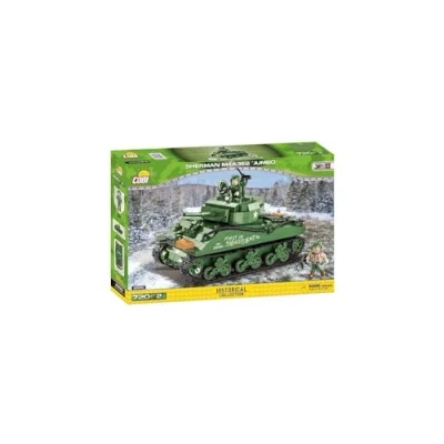 Afbeelding van COB WWII Sherman M4A3E2 &quot;Jumbo&quot; Constructiespeelgoed Modelbouw Legervoertuig