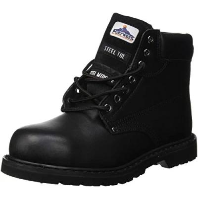 Afbeelding van Portwest FW16 Steelite Welted veiligheidsschoenen, SBP HRO, zwart, normaal, maat 41, zwart.