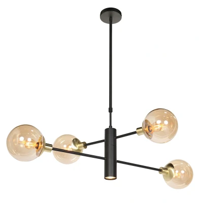 Afbeelding van Steinhauer hanglamp Constellation messing metaal 90 cm GU10 fitting 3805ME
