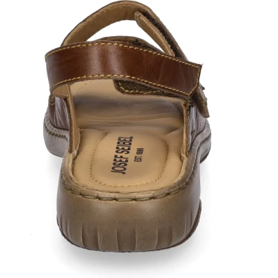 Afbeelding van Josef Seibel Debra Sandalen, Dames, Maat: 39, Castagne Leer
