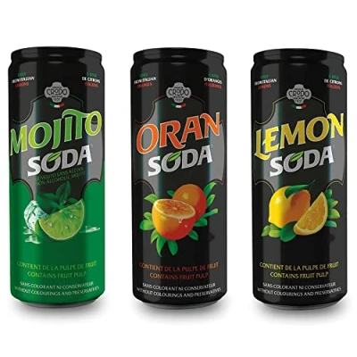 Afbeelding van lemonsoda blik 24 x 330 ml. verpakking: wegwerpverpakking