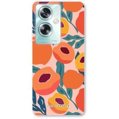 Afbeelding van Case Company® hoesje geschikt voor Oppo A79 Perzik Soft Cover Telefoonhoesje Bescherming aan alle Kanten en Schermrand