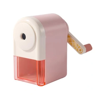 Afbeelding van ZMREN Handmatige puntenslijper, kinderpotloodslijper, zwengel, potloodslijper (6,9 8 mm) roze