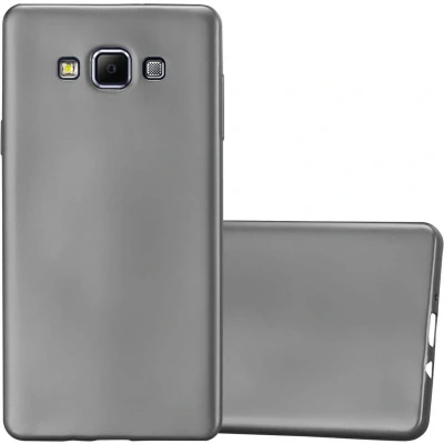 Afbeelding van Cadorabo Hoesje geschikt voor Samsung Galaxy A7 2015 in METALLIC GRIJS Beschermhoes gemaakt van flexibel TPU silicone Case Cover