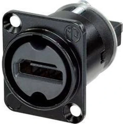 Afbeelding van Neutrik NAHDMI W B HDMI connector Flensbus, contacten recht Aantal polen: 19 Zwart 1 stuk(s)
