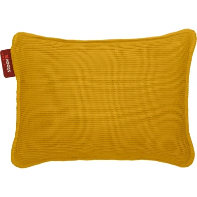 Afbeelding van Stoov Ploov S2 45x60 Knitted Flat Ocher Yellow Draadloos Warmtekussen