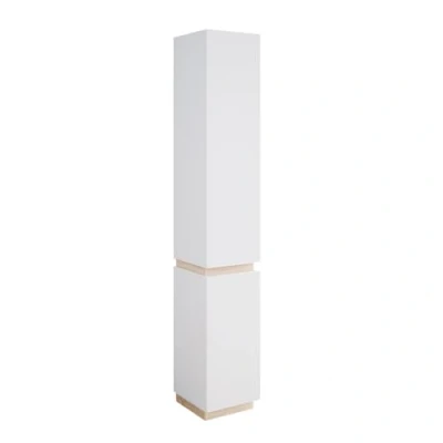 Afbeelding van Vicco Badkamerkast Gloria, Wit/Sonoma, 33 x 197.5 cm met 2 deuren