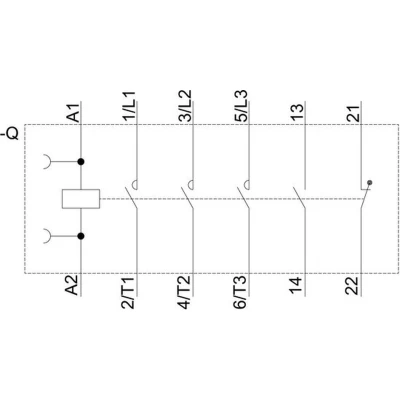 Afbeelding van Siemens 3RT2025 1AL20 Contactor 3x NO 690 V/AC 1 stuk(s)