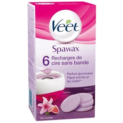 Image de VEET SPAWAX REFILL 6 P. FIG SWEET AND VIOLET LILY