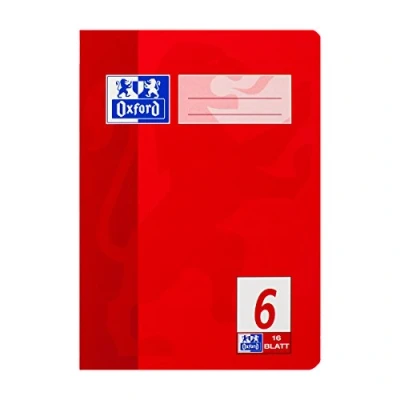 Afbeelding van Oxford 100050369 schrijfblok &amp; schrift Rood A5