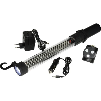 Afbeelding van HP Autozubehör 28368 60+17LED Akku Arbeitsleuchte LED staaflamp werkt op een accu, stekkernetvoeding, met autostekker 5 W 110 lm