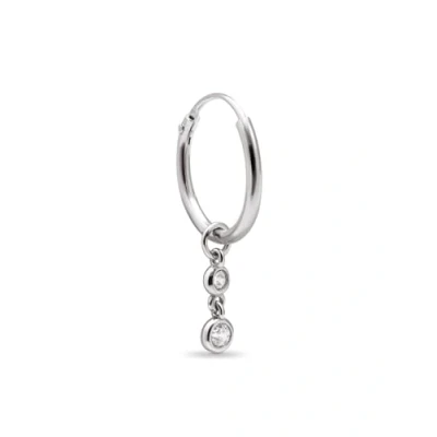 Afbeelding van Singularu Double Spark Oorbellen, Dames, Maat: One Size, Silver
