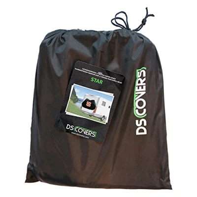 Afbeelding van DS Covers Star Fietsendragerhoes Met Insteekhoes Voor Gevarenbord Zwart Hoezen