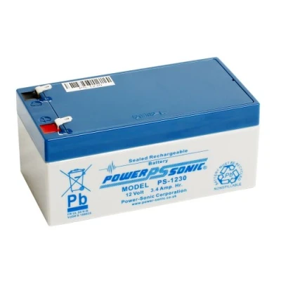 Afbeelding van Power Sonic PS1230 AGM accu 12 V 3,4 Ah voor alarm/bel