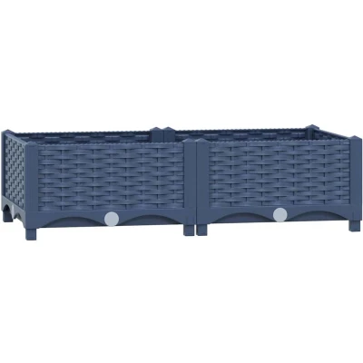 Afbeelding van Plantenbak verhoogd 80x40x23 cm polypropyleen