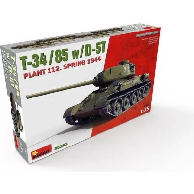 Afbeelding van 1:35 MiniArt 35293 T 34/85 w/D 5T Plant 112. Spring 1944 Plastic Modelbouwpakket