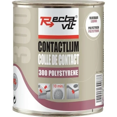 Image de RECTAVIT 300 colle de contact liquide pour le collage panneaux en mousse polystyrène et certains caoutchoucs, ambrée, t