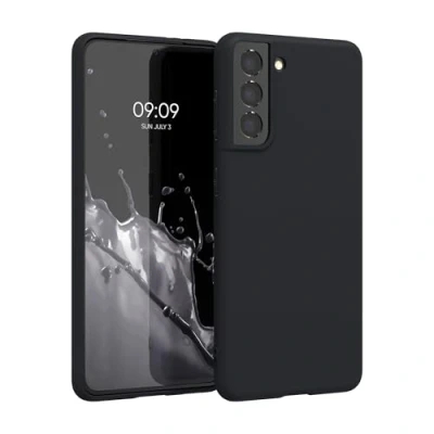 Afbeelding van kwmobile telefoonhoesje geschikt voor Samsung Galaxy S21 Hoesje smartphone Back cover in bosbesblauw