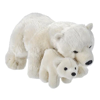 Afbeelding van Wild Republic Knuffel Ijsbeer 36 Cm Pluche Wit 2 delig