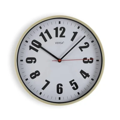 Afbeelding van Muurklok Versa Wit Plastic 4 x 30 cm