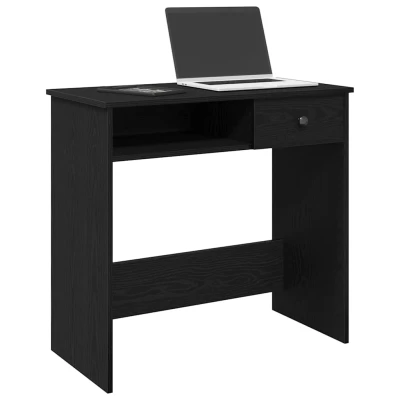 Afbeelding van vidaXL Bureau 80x40x75 cm bewerkt hout zwart