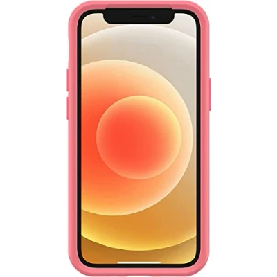 Image de OtterBox Symmetry Series+ with MagSafe Coque de protection pour téléphone portable polycarbonate, caoutchouc synthétique pétale thé rose Apple iPhone 12 mini