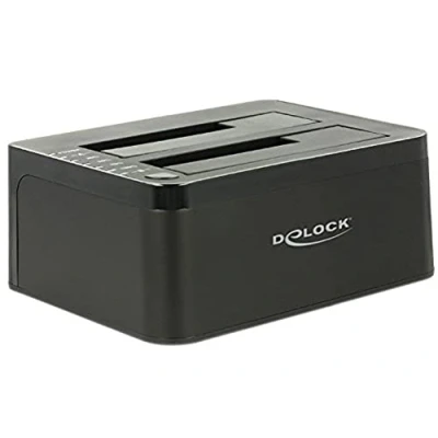 Afbeelding van Delock Dubbel docking station, Accessoires voor harde schijven