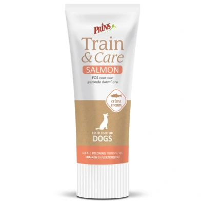 Afbeelding van 6x Prins Train &amp; Care Dog Zalm 75 gr