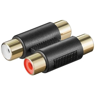 Afbeelding van Goobay Tweevoudige cinch adapter 2 x poort naar