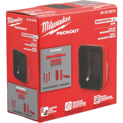 Afbeelding van MILWAUKEE 4932493380 PACKOUT magnetisch bakje 10x10 cm