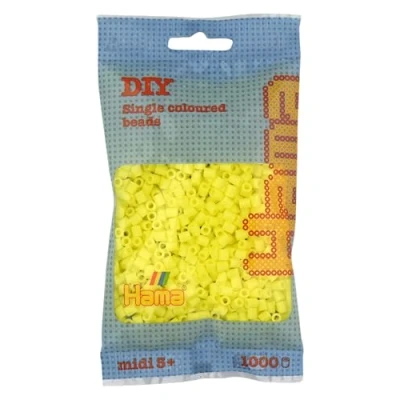 Afbeelding van Hama Strijkkralen Geel Pastel (043), 1000st.